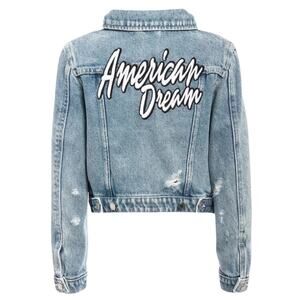 Guess Girls Patchwork Denim Jacket - American Dream Sz 12